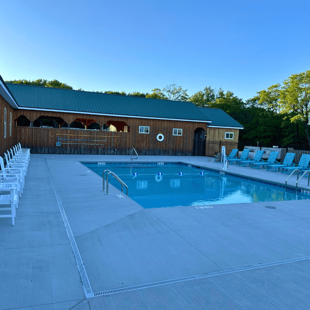 pool area, campground chautauqua county - kennedy ny - bella vista campground